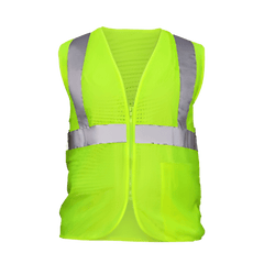 SAS Safety 690-1109 High-Vis Class 2 Flame Retardant Vest, Large, Yellow