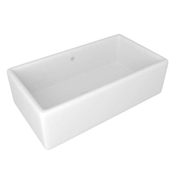 ROHL RC3318WH SINK 33X18 SGL BWL FIRECLAY APRON FRONT