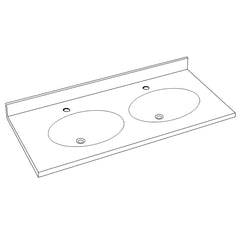 Swan CH022732B.126 Vanity Top 22-1/2x73