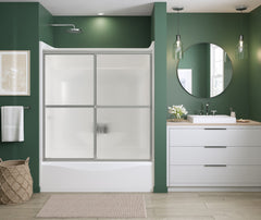 MAAX 105410-970-084-000 DOOR RAINDROP GLASS CHROME FRAME