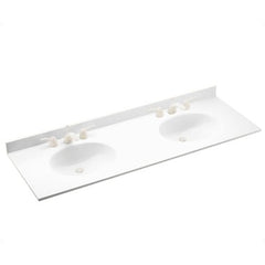 Swan VT022612B.130 Vanity Top 22X61 Dbl Bwl