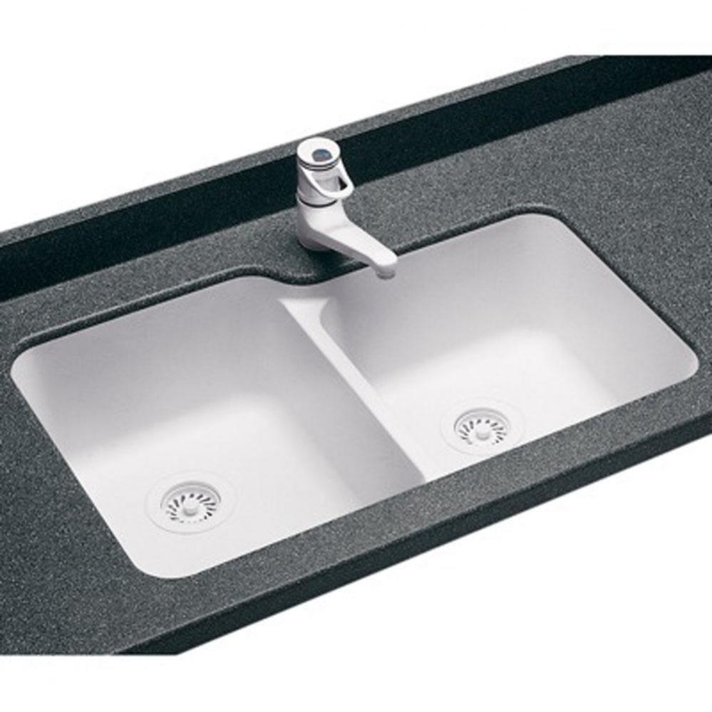 Swan US03015SB.050 Sink 33X21-1/4 Dbl Bwl