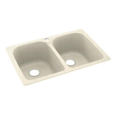 Swan surfaces KS02233LB.072 Sink 33X22 1HL Dbl Bwl Pebble