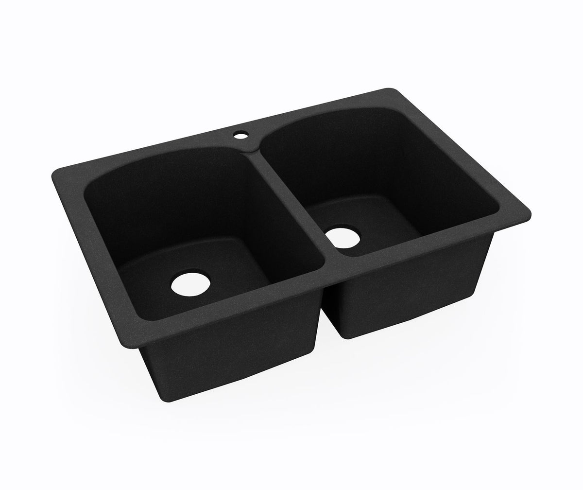 Swan Surfaces KS02233LB.015 Sink Black Galaxy 33X22 1HL DBL BWL KS02233LB.015