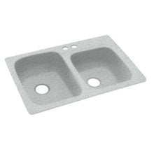 Swan Surfaces KS03322DB.053 SINK 33X22 1HL DBL BWL KSDB-3322 TAHITI GRAY