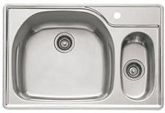 Franke PRX660LH Sink 33X22 1HL SS DBL BWL 18GA