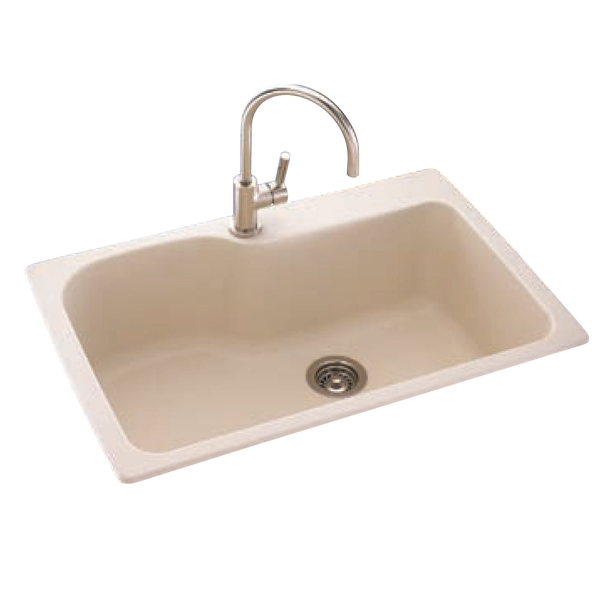 Swan surfaces KS03322SB.061 Sink 33X22 1HL SGL BWL KSSB-3322 KS03322SB.061