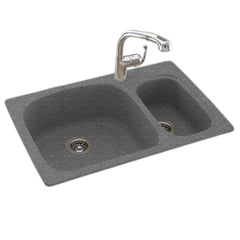 Swan Surfaces KS03322LS.012 Sink 33X22 1HL Dbl Bwl Night Sky