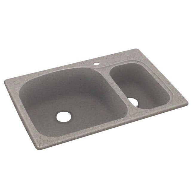 Swan Surfaces KS03322LS.124 Sink 33X22 1HL Dbl Bwl Canyon