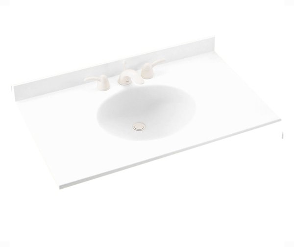 Swan Surfaces VT02237.042 Vanity Top 22X37 SGL BWL