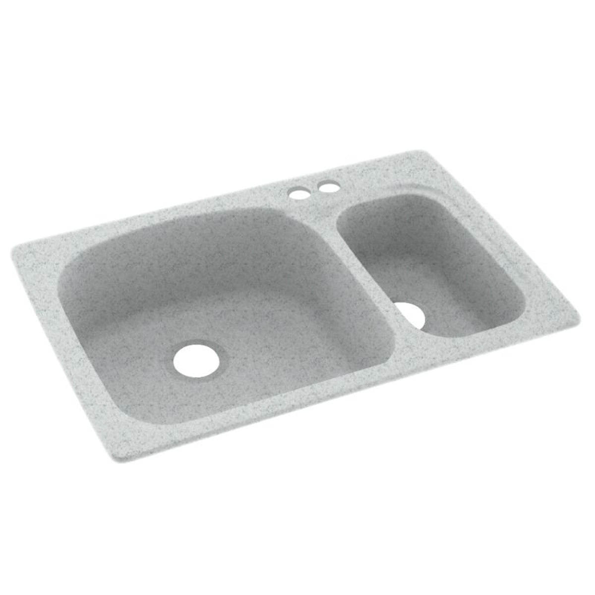 Swan surfaces KS03322LS.053 SINK 33X22 1HL DBL BWL TAHITI GRAY