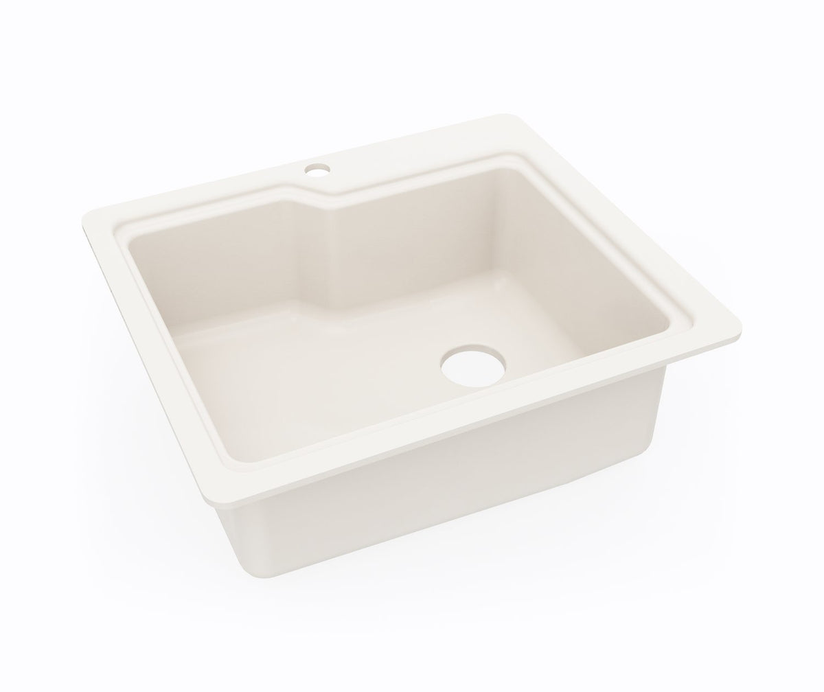 Swan Corporation KS02522SB.018 25 x 22 in. 1 Hole Composite Single Bowl Drop-in Kitchen Sink