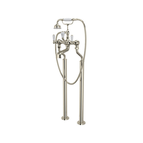 ROHL U.3520L/1-PN TUB FILLER EDWARDIAN FLOOR MNT W/HNDSHWR