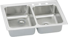 ELKAY PSR2503 SINK 33X22 3HL DBL BWL PSR250-3 20 GA.TYP 304 SS