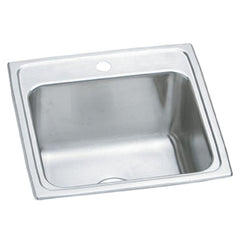 Elkay PLA1919101 SINK 19X19 CHO SS SGL BWL 18GA PLA191910-1 TYP 316 TOP MOUNT