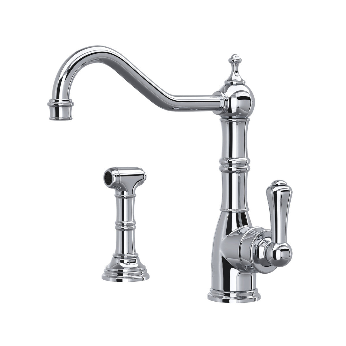 ROHL U.4746APC-2 SINK FCT W/SPRAY 1HL SGL LVR