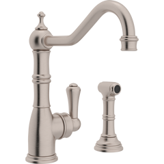 ROHL U.4746STN-2 SINK FCT 1HL SGL LVR W/SIDESPRAY