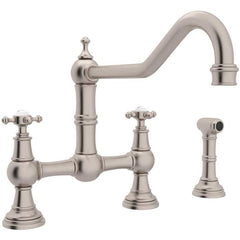 ROHL U.4763X-STN-2 SINK FCT BRIDGE EDWARDIAN W/SPRAY