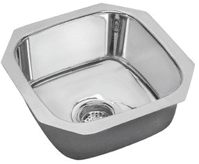 ELKAY SCUH1212SM SINK 12X12 SS STL MIRROR N/HL SGL BOWL