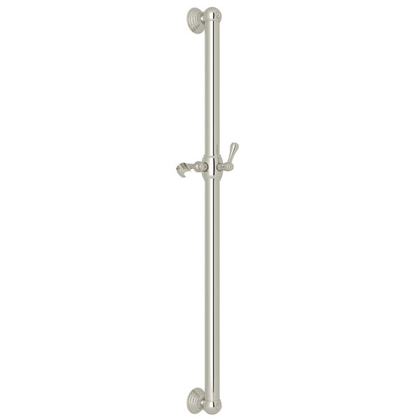 Rohl 1362PN Grab Bar 36in Decorative W/Lvr Handle Slider