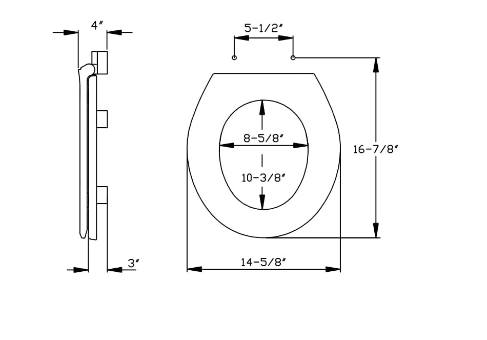 CENTOCO 3L440STS-001 TOILET SEATS