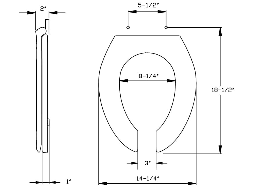 CENTOCO 820STS-301 TOILET SEATS