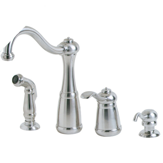 Price Pfister F026-4NSS Sink Faucet with Sprayer for 4HL Sink - Marielle