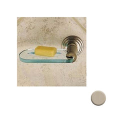 Brasstech 1112/SN Soap Dish Flat Glass Chelsea Collection