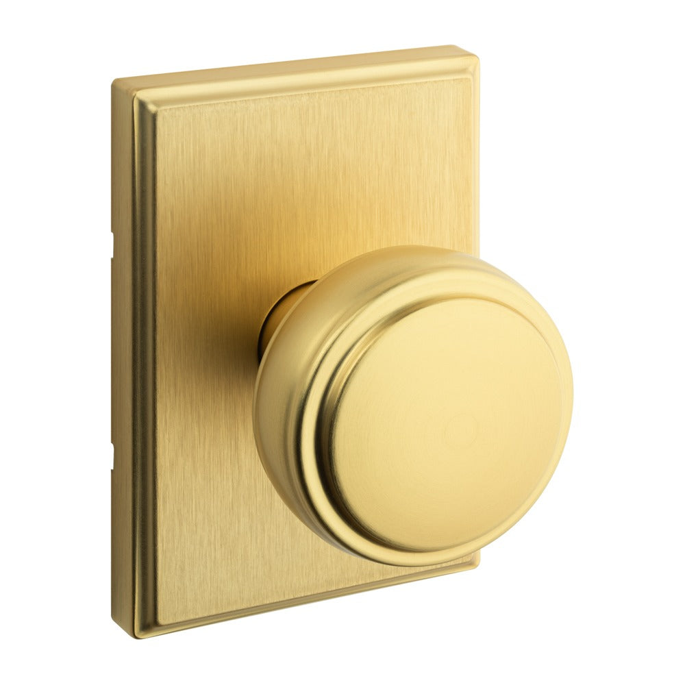 KWIKSET Kwikset 720SOKTRCT-4 Sora Passage Knob Satin Brass