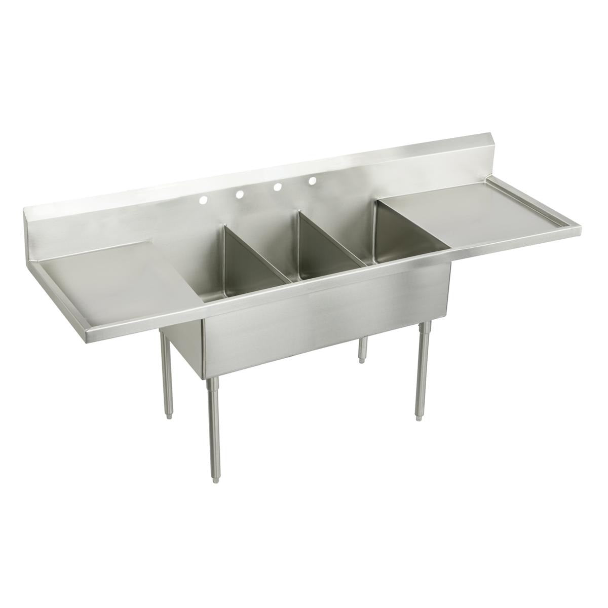 ELKAY Elkay SS8354LR2 Triple Compartment Scullery Sink