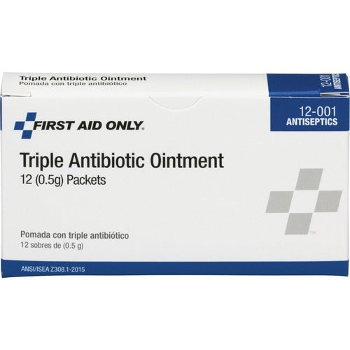 FIRST AID ONLY First Aid Only FAO12001 Triple Antibiotic Ointment 12pk