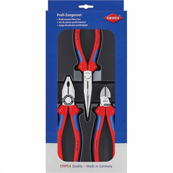 KNIPEX Knipex 00 20 11 3 Piece Plier Set Comfort Grip