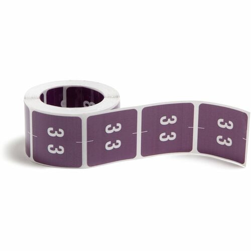 SMEAD Smead SMD67423 End Tab Color Label Purple 1.5in Roll 250