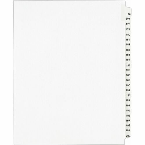 AVERY Avery AVE01337 Legal Index Dividers Numbered Tabs 25-set