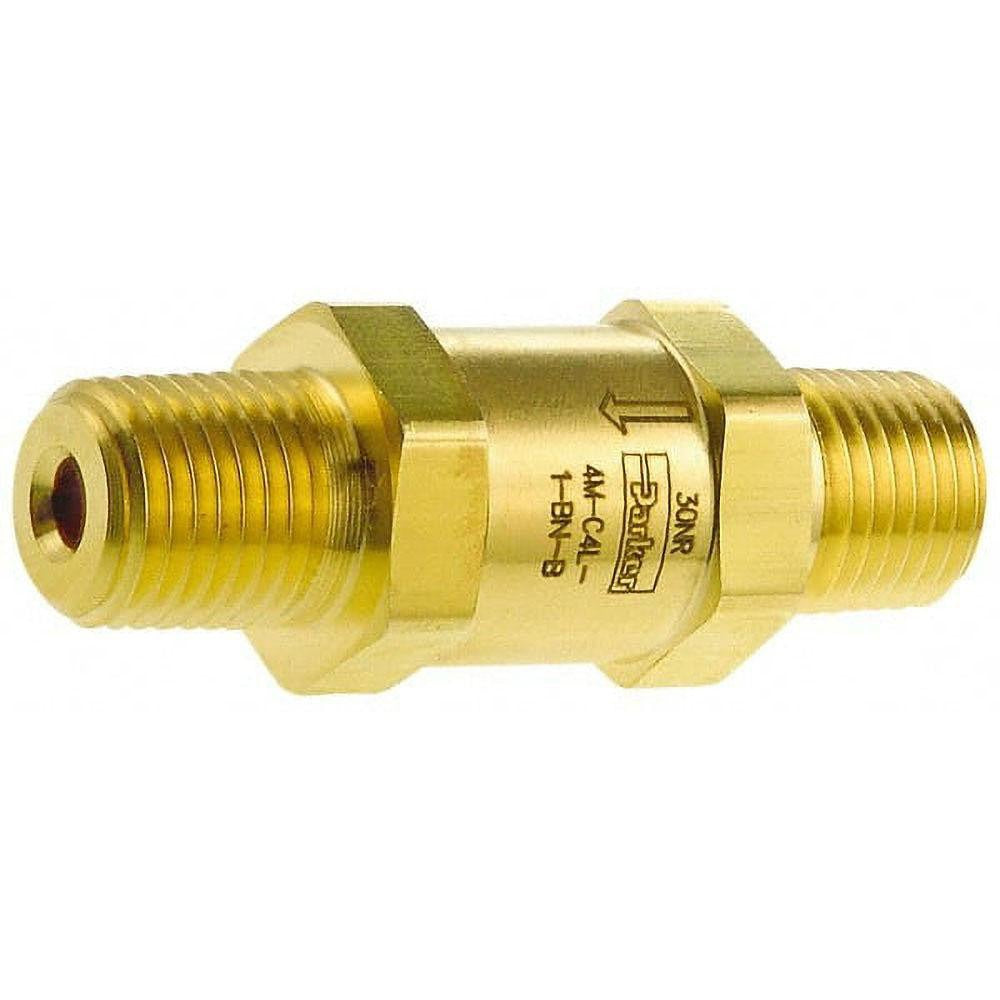 PARKER Parker 8M-C8L-1-BN-B Check Valve 1/2 Inch Brass 3000 Psi