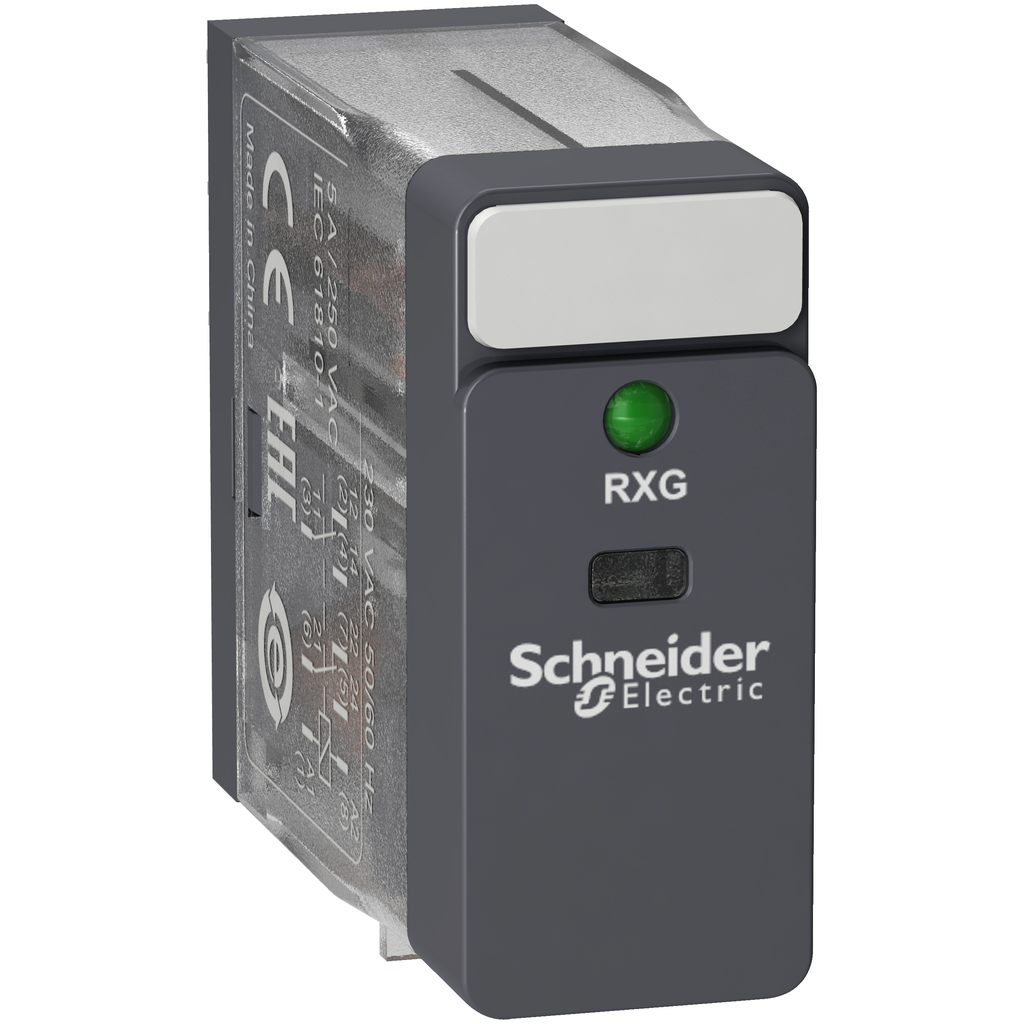 Schneider Electric RXG23F7 SQD RXG23F7 Interface Plug In Relay 120V AC