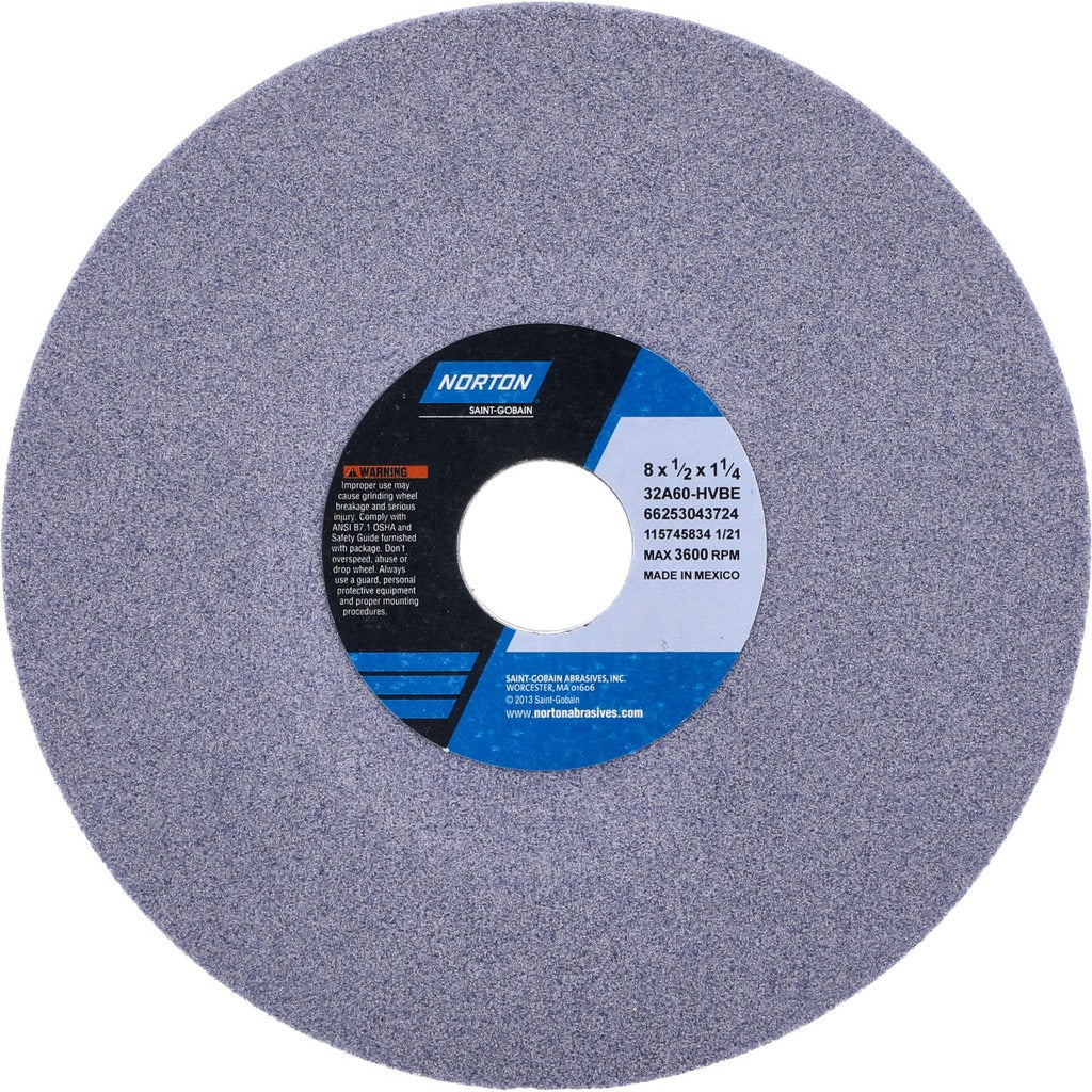 NORTON Norton 66253043724 Surface Grinding Wheel 60 Grit 8 in
