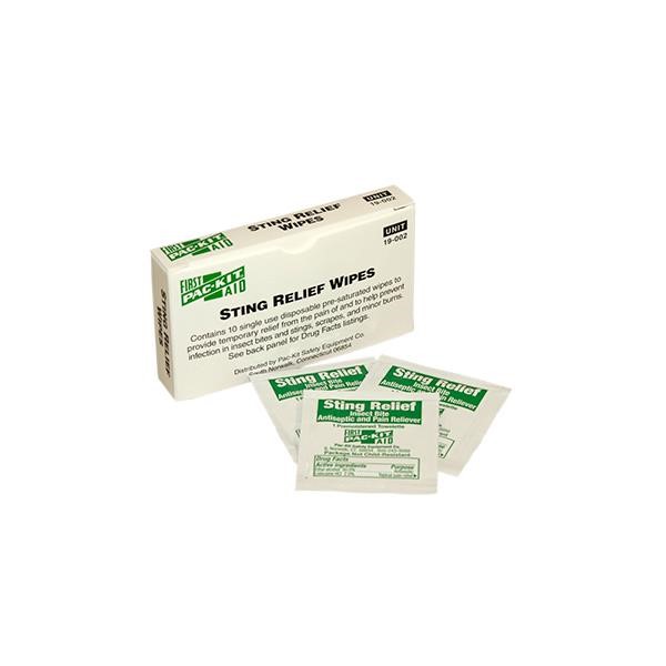 Pac-Kit 19002 Sting Relief Wipes 10/Box