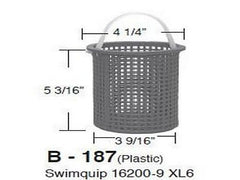 Aladdin Equipment B-187 Aladdin Basket for Swimquip 16200-9 XL6