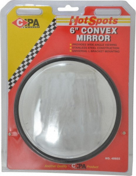 VALUE COLLECTION Value Collection 48602 Convex Round Mirror L Bracket 6 in