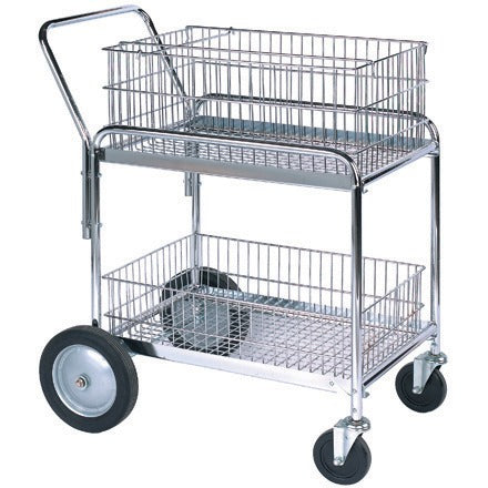 BSC PREFERRED Bsc Preferred WS1035 Office Mail Cart 200 Lb