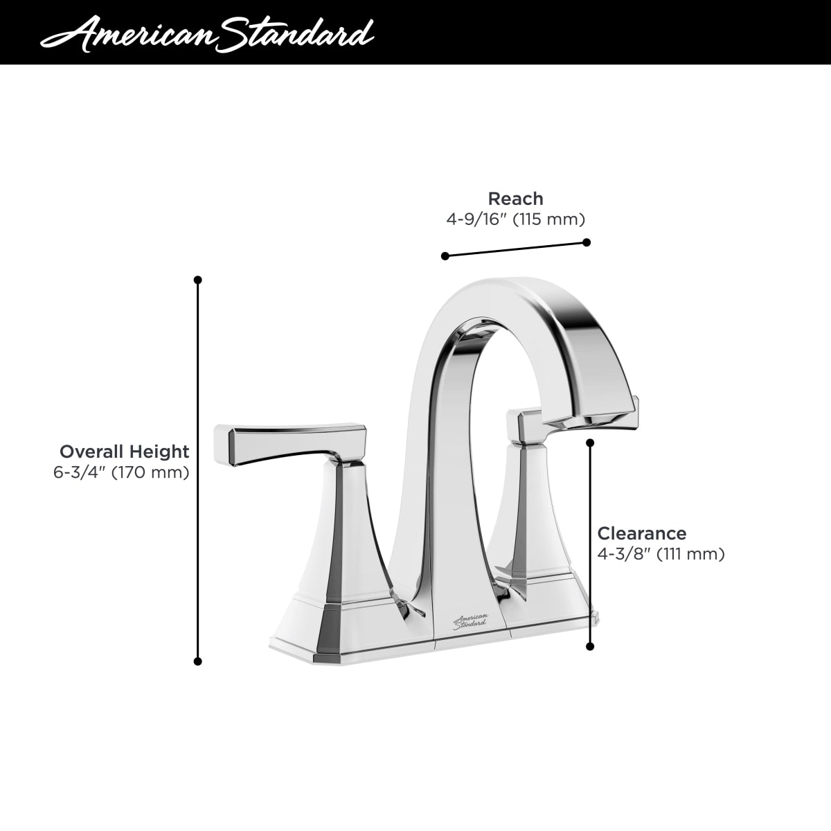 AMERICAN STANDARD 7612207.243 BATH & KITCHEN FAUCETS