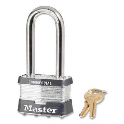 Master Lock 5KALJ-0356 No. 5 Laminated Steel Padlock 3/8 in dia x 15/1 ...