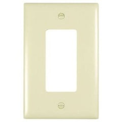 Pass & Seymour TPJ26I 1 Gang Jumbo Decorator Wall Plate, Ivory