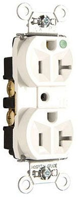 Pass & Seymour TR8300HW Duplex Receptacle 20A 125V