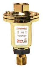 Tomahawk 695-01 1/2 FPT x MPT 30 to 150 PSI Brass Plated Automatic Trap Primer Valve