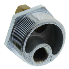 R.W. Beckett 14470 2 NPT x 1/2 x 1/2 3-Way Tap Duplex Tank Bushing w/ Male Compression Fitting
