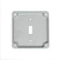 Mulberry Metal Products 11401 4 in Steel Single Toggle Switch Cover