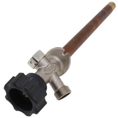 Prier 478-10 400 Series Half-Turn Freezeless Wall Hydrant 10 Length 1/2 MPT x 1/2 SWT Inlet