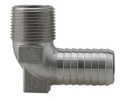 Boshart SSHL-075 3/4 MPT x Insert Stainless Steel Hydrant Elbow